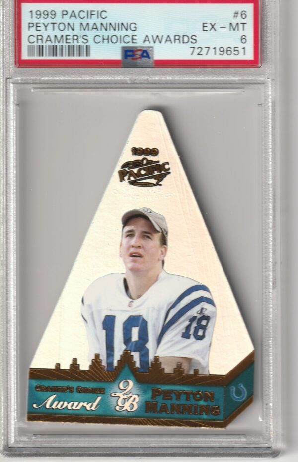 1999 Pacific Cramer's Choice  Payton Manning PSA 6