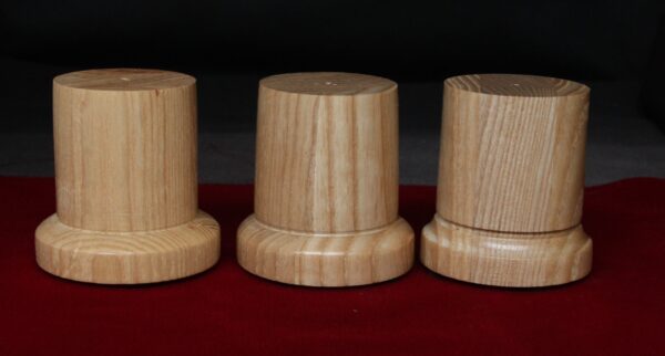 3-Wood Bases Round Ash BA33