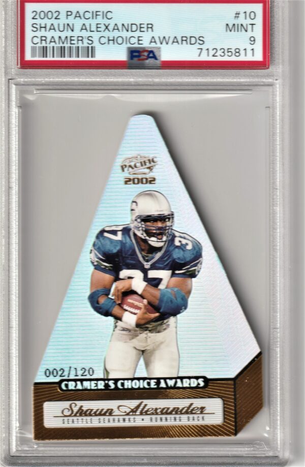 2002 Pacific Cramer's Choice  Shaun Alexander PSA 9