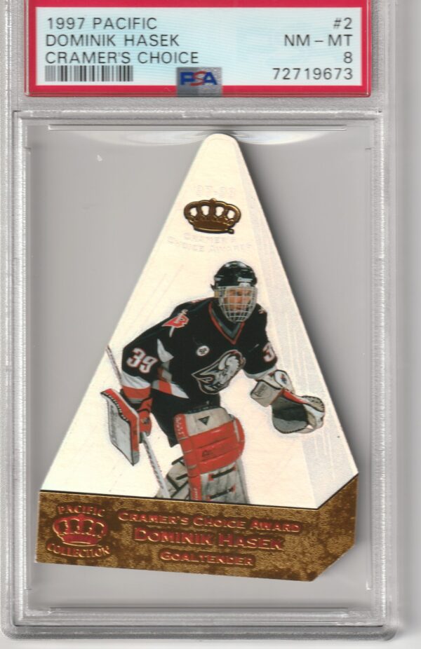 1997 Pacific Cramer's Choice Dominik Hasek PSA 8