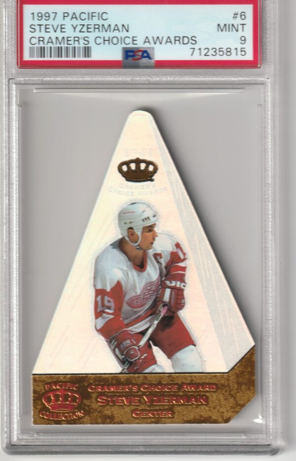 1997 Pacific Cramer's Choice Steven Yzerman PSA 9