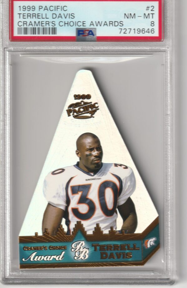 1999 Pacific Cramer's Choice Terrell Davis PSA 8