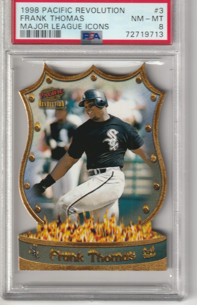 1998 Pacific Revolution Major League Icons Frank Thomas PSA 8