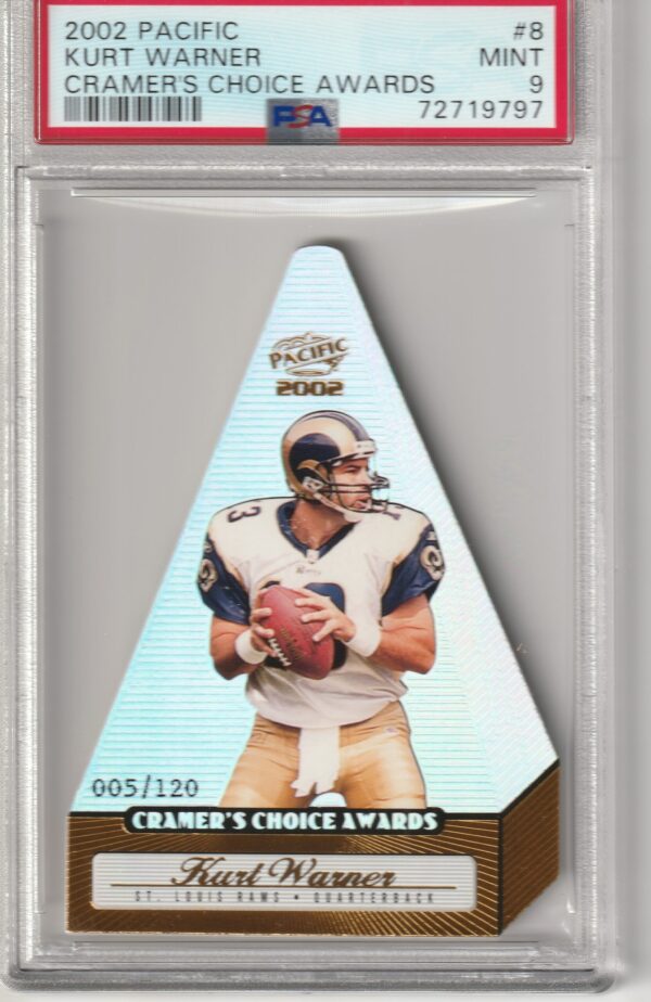 2002 Pacific Cramer's Choice Kurt Warner PSA 9