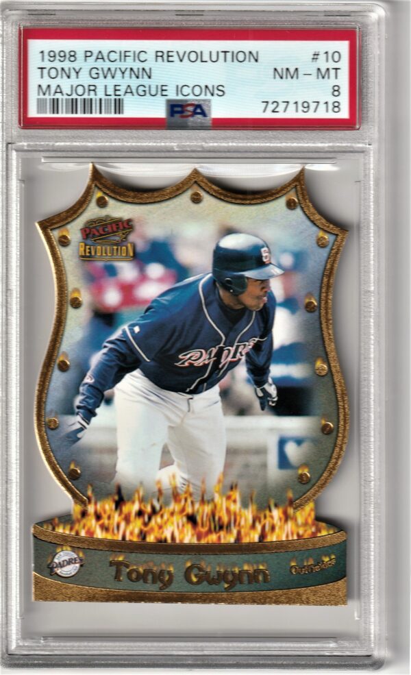 1998 Pacific Revolution Major League Icons Tony Gwynn PSA 8