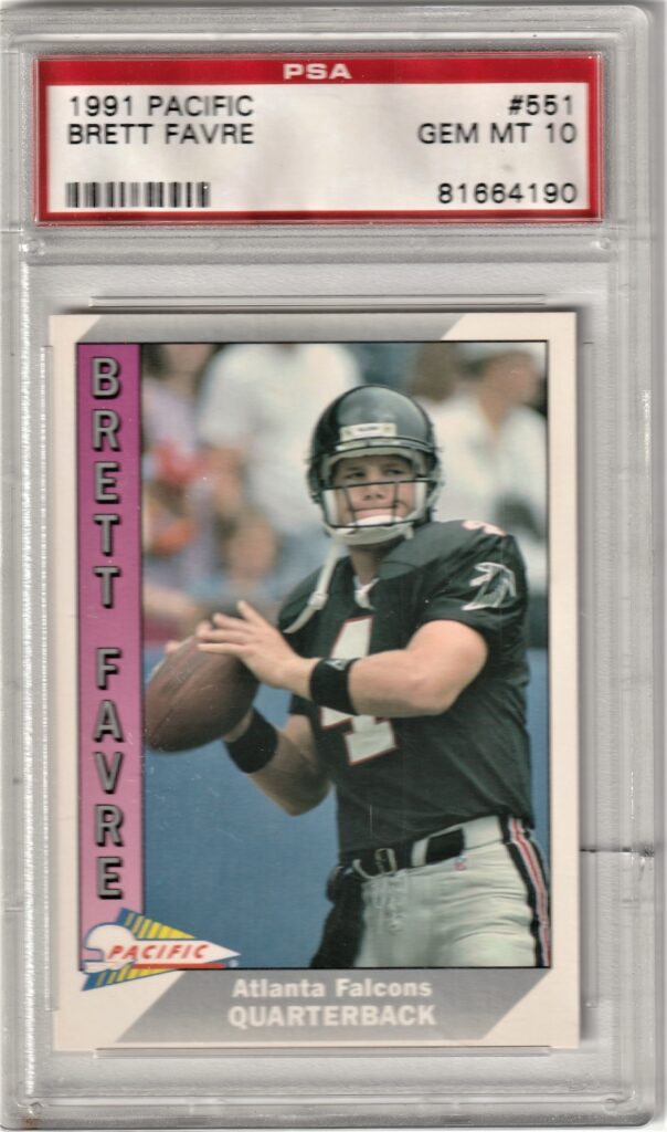 1991 Pacific Brett Favre Rookie Card PSA 10