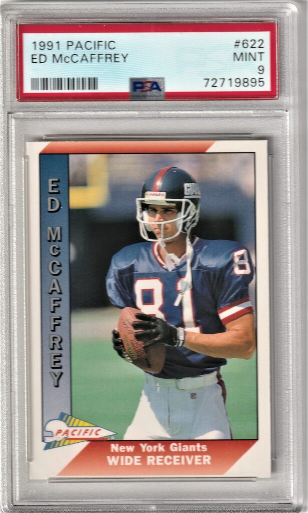 1991 Pacific Ed McCaffrey Rookie Card PSA 9