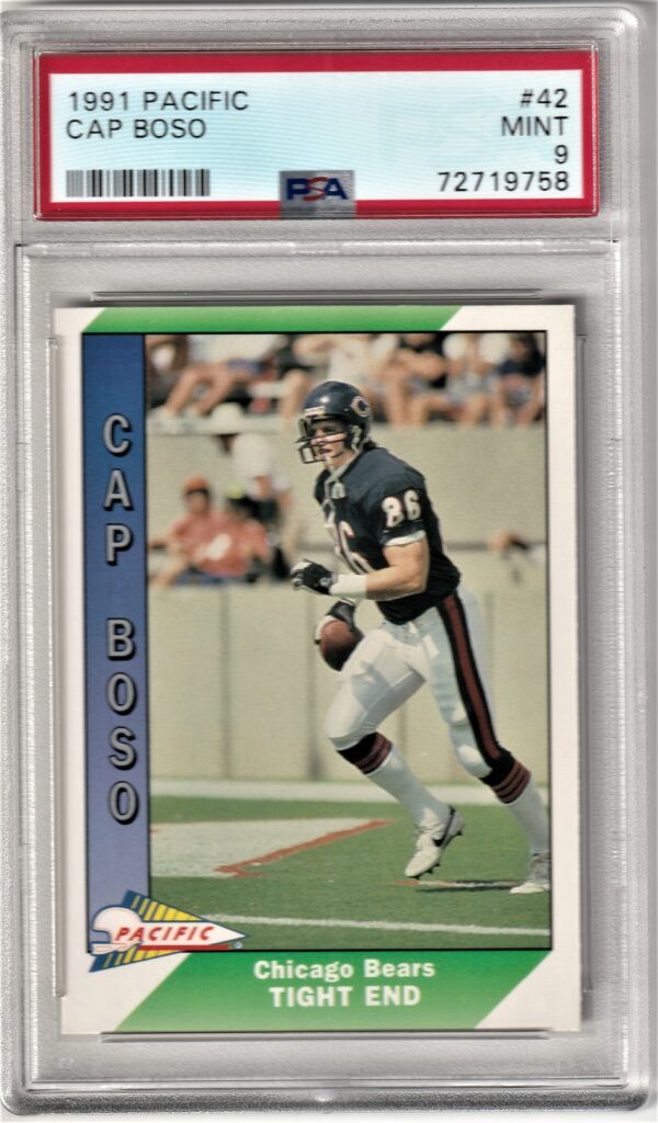 1991 Pacific Football Cap Boso PSA 9