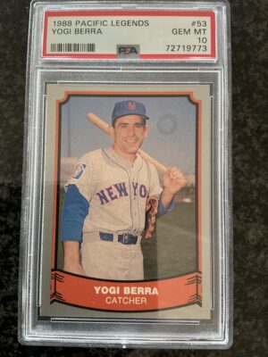 Yogi Berra 1988 Pacific Baseball Legends PSA 10