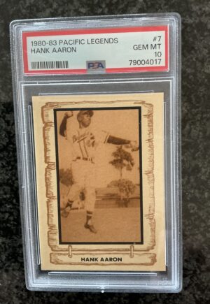 Hank Aaron 1980 Pacific Baseball Legends PSA 10