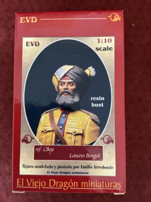 Bengal Lancer 1/10 scale resin bust